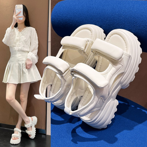 2025新款涼鞋女厚底夏季時尚網紅女生休閒鞋子