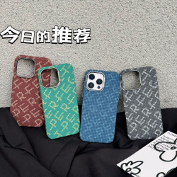 適用iPhone16promax鎏金立體浮雕手機殼蘋果15創意字母磁吸PC硬殼