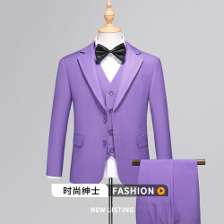 兒童西裝套裝男童禮服鋼琴演出服中大童帥氣男孩西服春秋外套