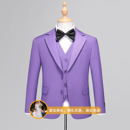 兒童西裝套裝男童禮服鋼琴演出服中大童帥氣男孩西服春秋外套