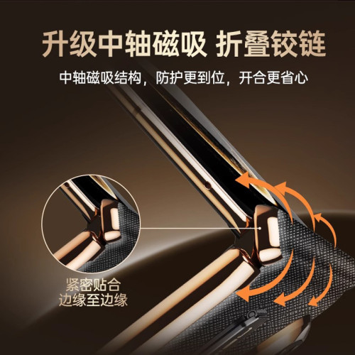 華爲MateX6真皮手機殼 新款磁吸中軸matex6典藏版旋轉支架保護套6