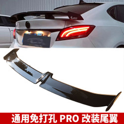 汽車通用尾翼改裝三廂通用免打孔海鷗尾翼GT跑車翼賽車翼免打孔