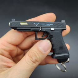 合金帝國1:3 GLOCK34 TTI疾速追殺2拋殼版鈅匙釦模型擺件喫雞玩具