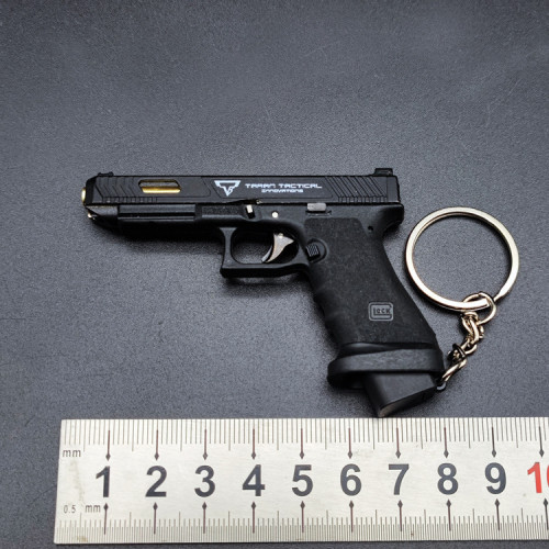 合金帝國1:3 GLOCK34 TTI疾速追殺2拋殼版鑰匙扣模型擺件吃雞玩具