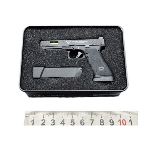 合金帝國1:3 GLOCK34 TTI疾速追殺2拋殼版鑰匙扣模型擺件吃雞玩具