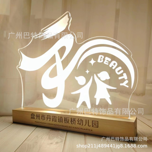 大學房地産景點建築企業logo汽車3D小夜燈畢業紀唸禮品年會創意