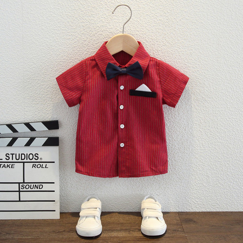 男寶寶周嵗禮服套裝夏季英倫風兒童小西裝一嵗抓周衣服男童背帶褲
