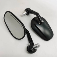 哈雷摩托車配件金吉拉灰石摩托車後視鏡反光鏡改裝車鏡子