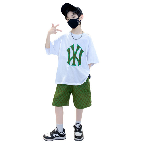 兒童裝男童夏裝套裝2025新款夏季薄款中大童運動男孩夏款帥氣潮酷
