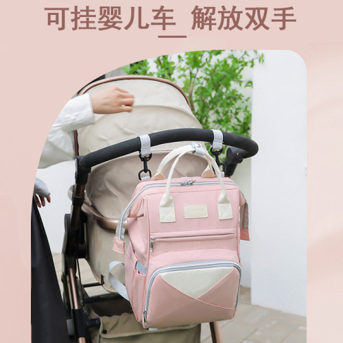 母嬰包多功能時尚休閒防潑水媽咪包外出遛娃大容量後背包