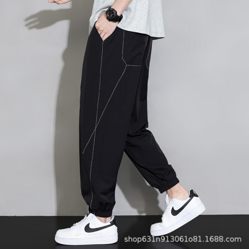直筒褲男士春夏新款韓版潮流夏季薄款大碼休閒長褲寬松簡約運動褲