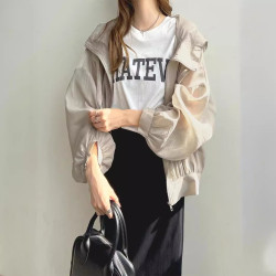 現貨日系新款時尚輕薄連帽防曬衣服女夏季防紫外線遮陽防曬衫