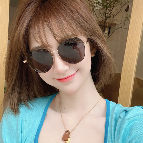 墨鏡女超輕金屬偏光太陽眼鏡高級感大框顯瘦時尚戶外素顔太陽鏡