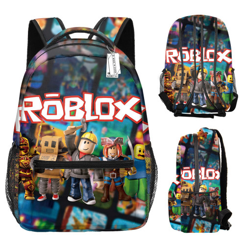 Roblox學生書包羅布樂思印花雙肩包我的世界後背包卡通動漫兒童後背包