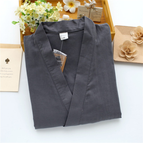 日式睡衣春秋情侶男女士和服汗蒸服純棉雙層紗布家居服套裝薄款