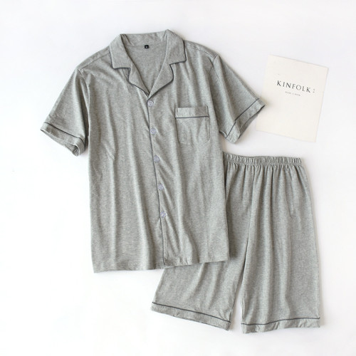 新款棉情侶睡衣女夏季短袖春秋男士居家服薄款家居服套裝