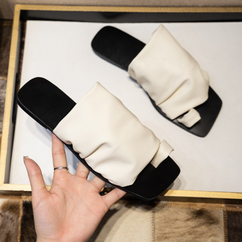 小衆設計感拖鞋女外穿新款年新款夏季褶皺堆堆沙灘平底套夾趾涼鞋 小衆設計感拖鞋女外穿新款年新款夏季褶皺堆堆沙灘平底套夾趾涼鞋