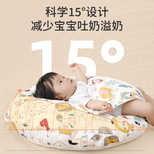 嬰兒防吐奶斜坡墊寶寶防溢奶嗆奶斜坡枕新生兒躺喂奶神器哺乳枕頭