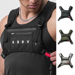 戰術後背包男士戶外潛水布徒步登山健身包時尚潮流騎行運動包包