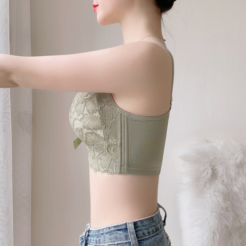 夏季內衣女無鋼圈聚攏調整型收副乳大碼防下垂薄款大胸顯小文胸罩