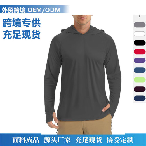 新款運動衛衣連帽套頭跑步訓練健身衣服休閒防曬運動衣
