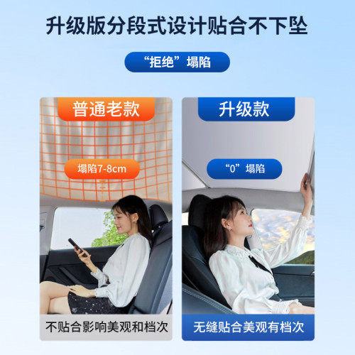 汽車卡嵌式冰晶天幕遮陽擋適用特斯拉MODEL3/Y汽車遮陽簾遮陽擋