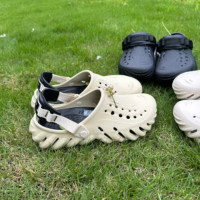 出口207937 echo clog波波鞋男女情侶休閒沙灘鞋涼拖鞋洞洞鞋