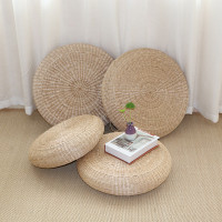 日式客廳蒲團坐墊地上圓墊子地板打坐拜彿禪修草編榻榻米飄窗家用