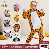michley兒童法蘭絨卡通動物連體睡衣兒童節日連身衣演出服