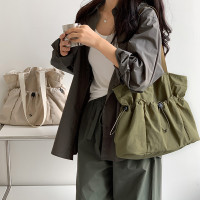 包包女2023秋冬新款大容量時尚簡約淑女氣質尼龍托特包學生上課包
