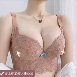 美容院調整型內衣女小胸聚攏上托文胸矯正收副乳防下垂軟鋼圈胸罩