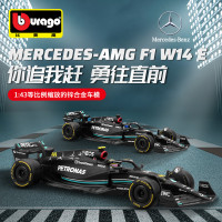 2023比美高1:43仿真w14奔馳AMGF1賽車模型合金車模方程式玩具