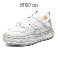 新款平底板鞋男款小衆設計溶解鞋復古做舊運動休閒髒髒鞋1298
