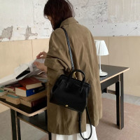 韓版風格秋冬新款ins女包復古輕便後後背包小衆復古黑色雙肩包潮手提