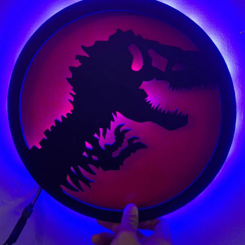 40CM 3D正義聯盟蝙蝠俠七彩小夜燈客廳臥室兒童插電遙控LED壁燈