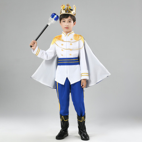 迪尼斯王子服裝 兒童萬聖節國王cosplay裝扮化妝舞會幼兒園表演服