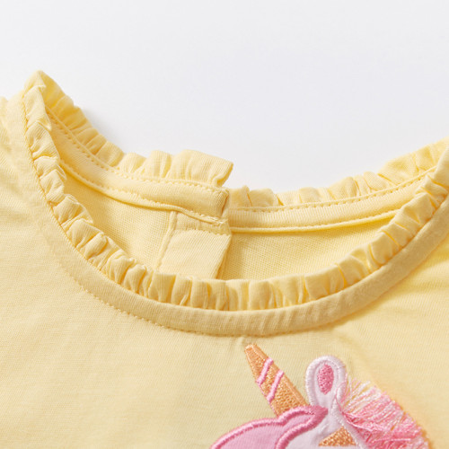 Little maven歐美兒童公主裙夏款純棉網紗兒童裙子女童短袖連衣裙