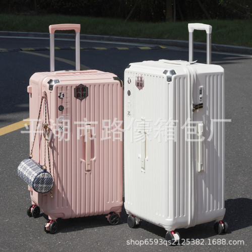 超大容量行李箱女32寸彈簧減震刹車萬向輪旅行箱男拉鍊皮箱子學生