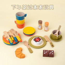 仿真下午茶套裝 兒童蛋糕點心茶具組合ins女孩禮物過家家玩具