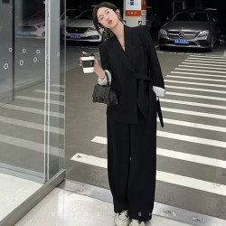 小西裝套裝2025新款時尚百搭小西裝套裝修身小仙女套裝小西服女