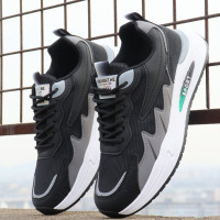 2024男士新款老爹鞋春秋青年潮鞋時尚跑步運動休閒鞋