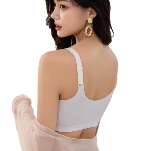前釦內衣女性感蕾絲網紗收副乳聚攏上托調整型無鋼圈文胸乳罩套裝