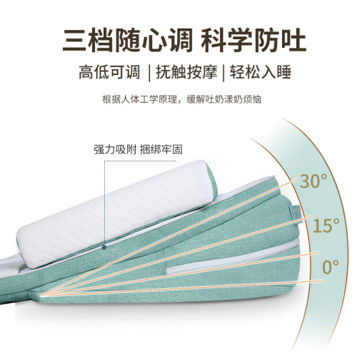 嬰兒防吐奶斜坡墊防溢奶嗆奶斜坡枕新生兒躺喂奶神器靠墊哺乳枕頭