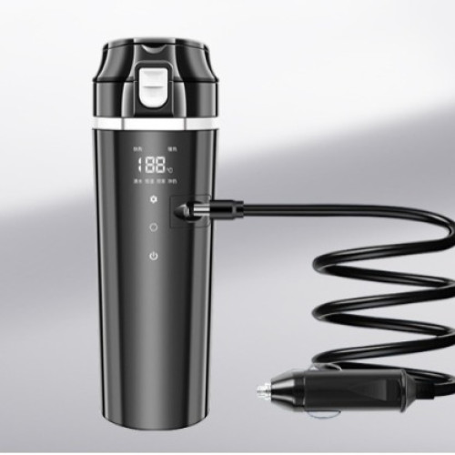 車用燒水杯12v24v通用電加熱燒水壺保溫一體全自動開水神器車家