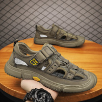 涼鞋男2026夏季新款百搭休閒防滑洞洞鞋運動沙灘戶外涉水包頭涼拖