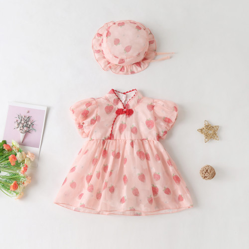 babyins童裝夏季風裙子嬰兒連體衣新生兒外出漢服衣服