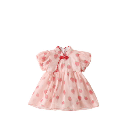 babyins童裝夏季風裙子嬰兒連體衣新生兒外出漢服衣服