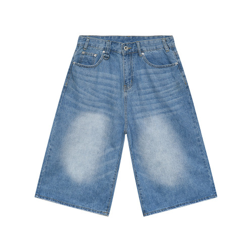 MTLCLOTHES男裝|2024春款新品 美式復古直筒濶腿垂墜感七分褲休閒