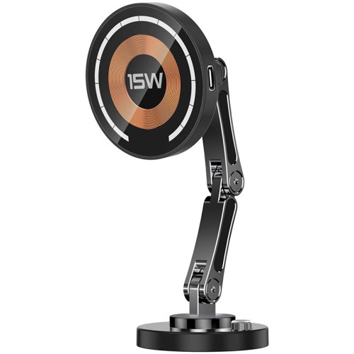 新款車用無線充磁吸手機支架快充導航手機支架吸盤無線充電器 新款車用無線充磁吸手機支架快充導航手機支架吸盤無線充電器