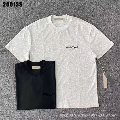 ESSENTIALS復線SS22第八季植絨字母短袖